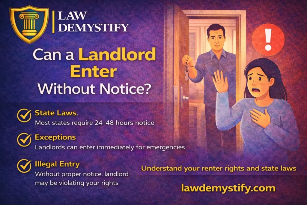 Can a Landlord Enter Without Notice