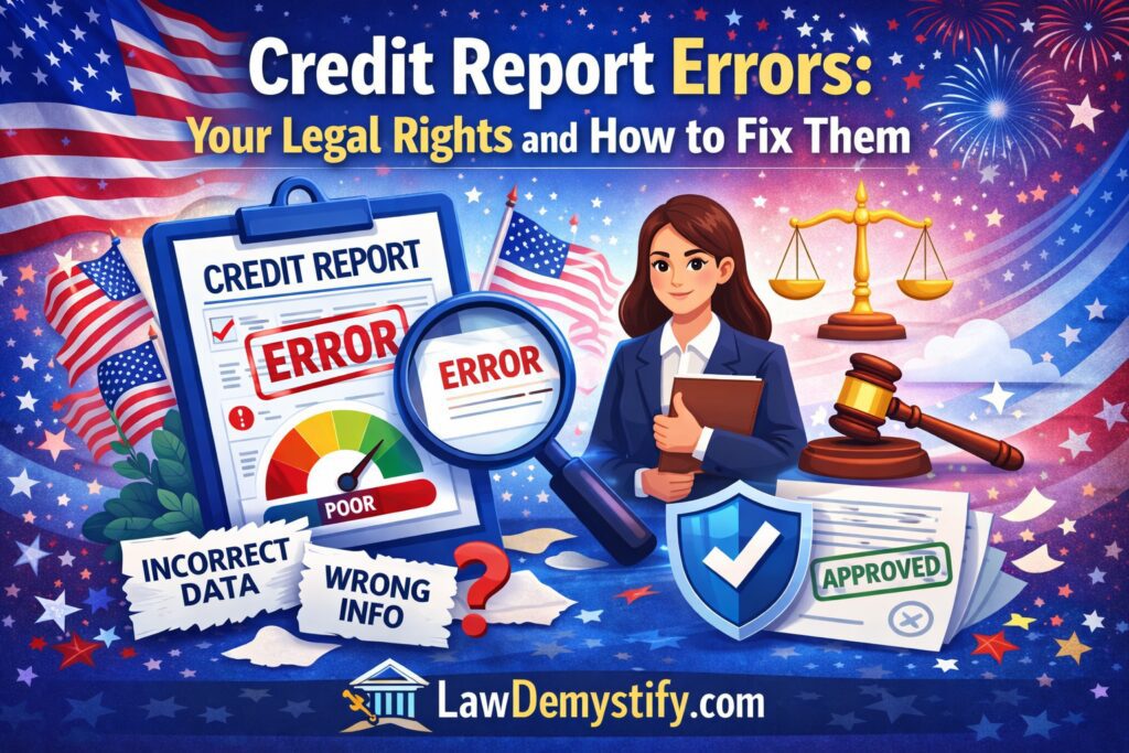 credit report errors legal rights