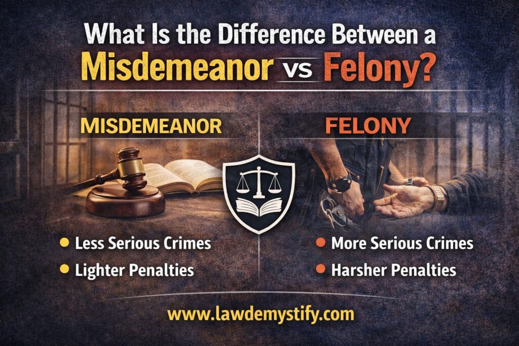 Misdemeanor vs Felony