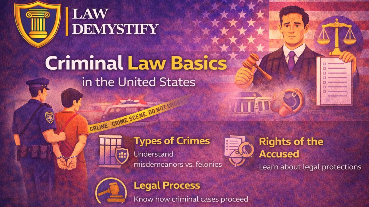 Criminal Law Basics in the United States